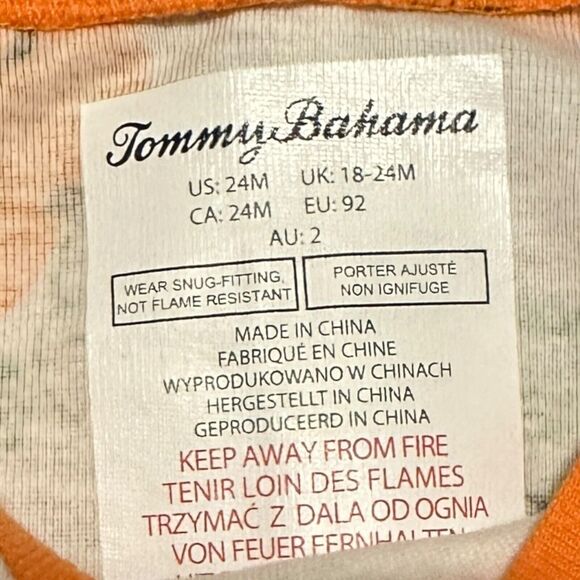 Tommy Bahama Boys 2T‎ Halloween Pumpkin Ghost Pajama Set NWT 100% Cotton - Picture 6 of 7